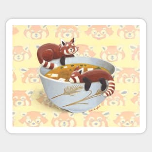 Sleeping Red Pandas Sticker